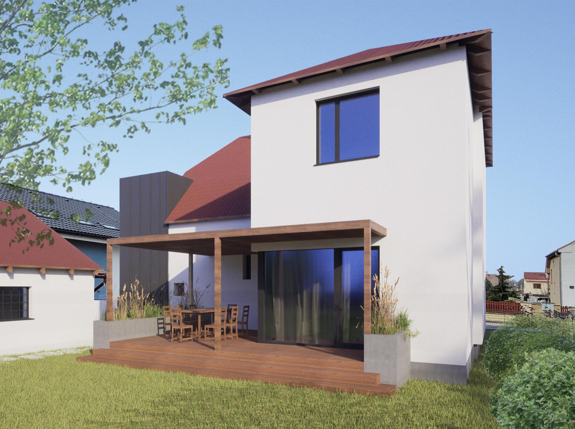 Rear extension to the garden